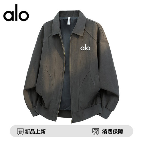 【官方奥特莱斯品牌折扣 美式纯棉休闲外套秋季时尚翻领男款夹克