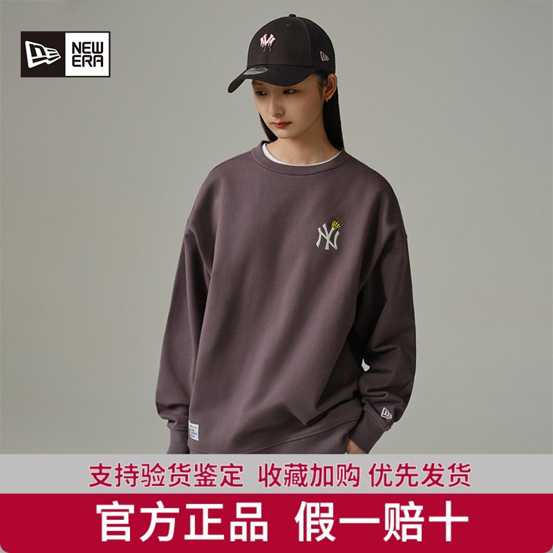 New Era纽亦华秋冬新款MLB复古圆领卫衣男女针织长袖套头衫印花潮,运动服/休闲服装,运动卫衣/套头衫,淘宝优惠券,粉丝福利购,淘宝优惠卷