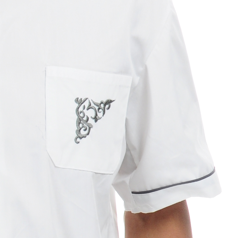 Veste chef cuisinier en polyester - Ref 1908585 Image 3