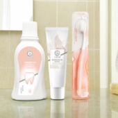 十月天使健齿牙膏荷花香型牙膏牙刷套装 口气清新洗漱月子刷牙牙膏