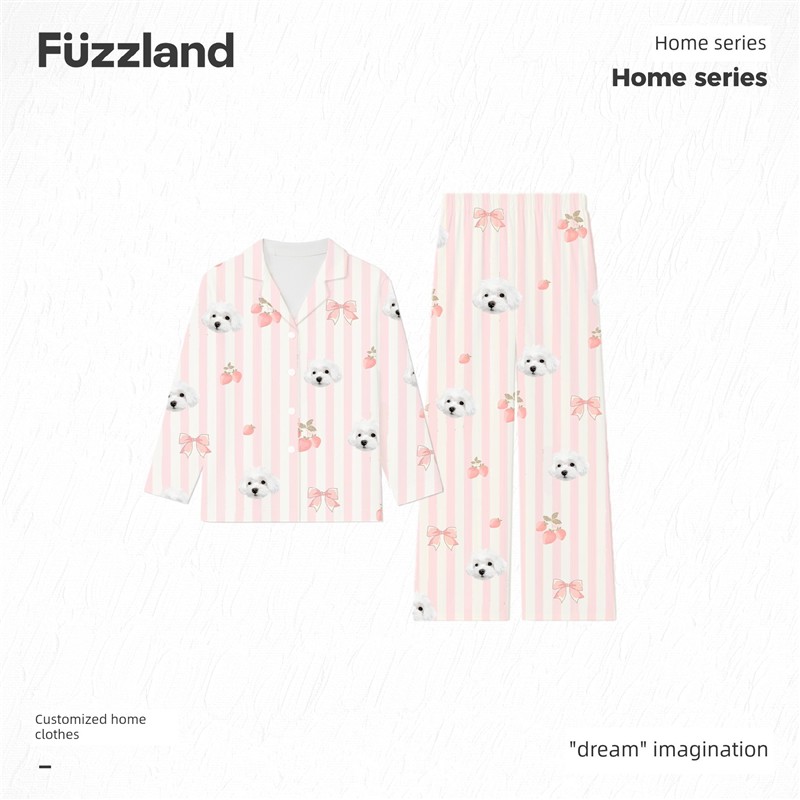 Fuzz宠物定制家居服睡衣原创手绘ins简约舒适猫咪狗狗创意礼物