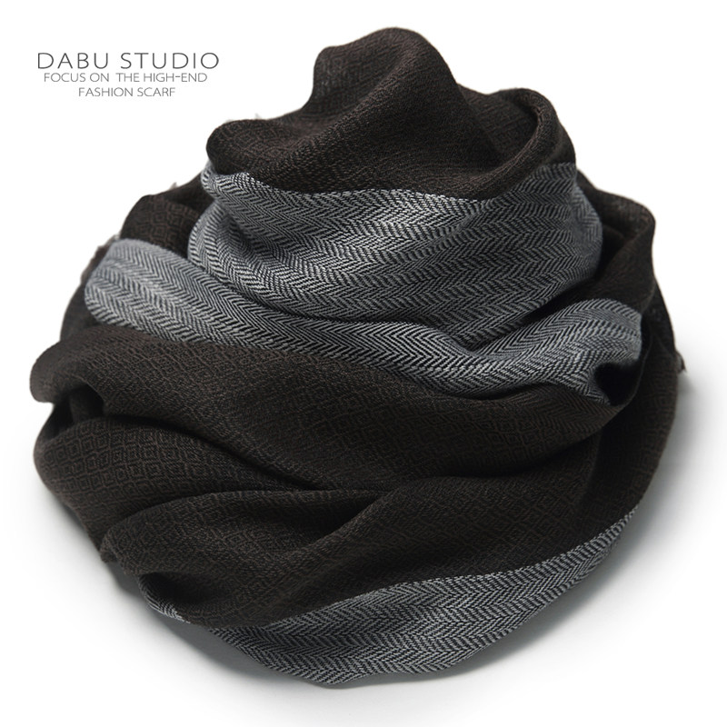 秋冬高端钻纹美拉德色系围巾