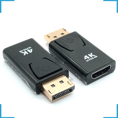 JD-006 dp转hdmi转接头displayport公/母4K电视显示器高清转接头