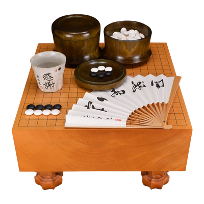 御圣围棋墩香榧整木棋墩4.6寸本榧山川碁磐店小村典生遗作84614