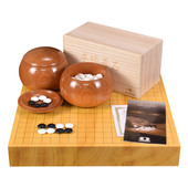 熊须香榧木棋盘62mm日本进口带证书成人比赛家用送礼9733 9739