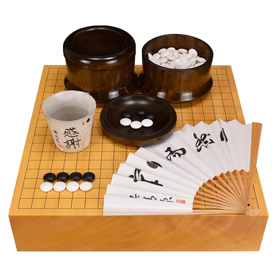 熊须碁磐店 围棋盘 香榧木棋盘95mm厚一枚板20306-20307日本进口