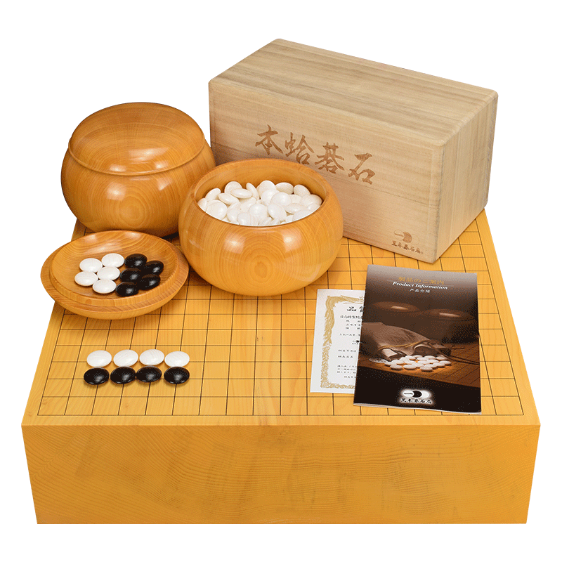 吉田日本香榧木棋盘115mm特厚独木实木本榧大棋桌上盘进口套装312