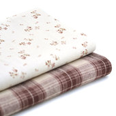 手工布艺DIY娃衣布组 面料 灰紫咖绿色布料 碎花波点格子秋冬衬衫