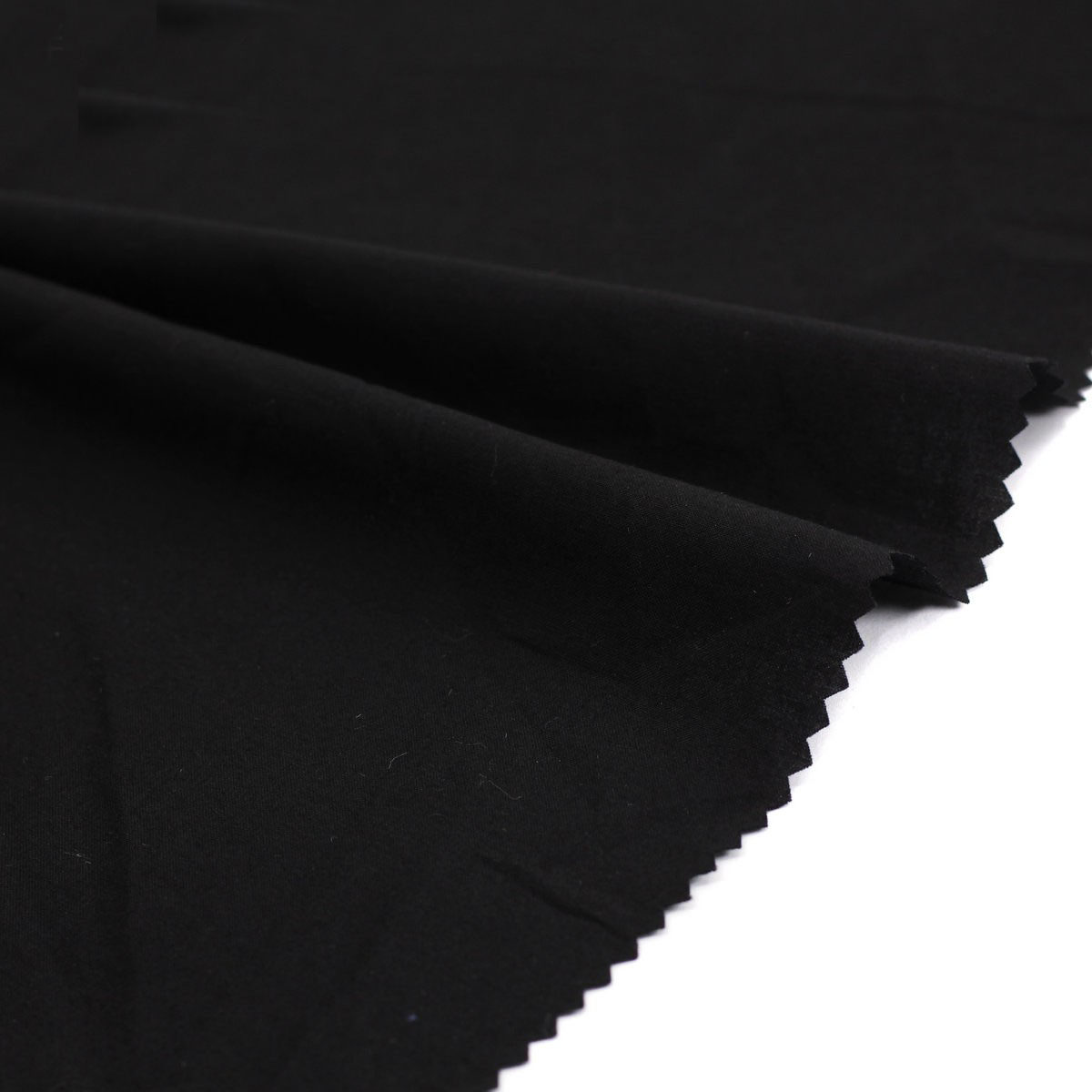 黑色不掉色60支水洗纯棉布料