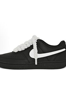 【定制球鞋】Nike Court VisionLow耐克白色孤影潮流街头低帮板鞋