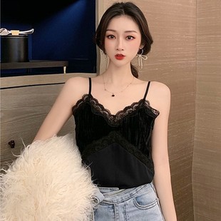 打底内搭美背心女辣性感 韩版 爆款 网红蕾丝吊带背心女一体衣新款