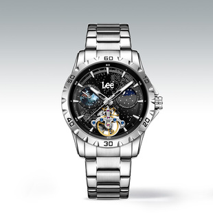 商务表潮流防水男士 手表M476 星空盘夜光男款 Lee机械表男表新款