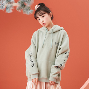 秋冬宽松加厚百搭情侣连帽外套