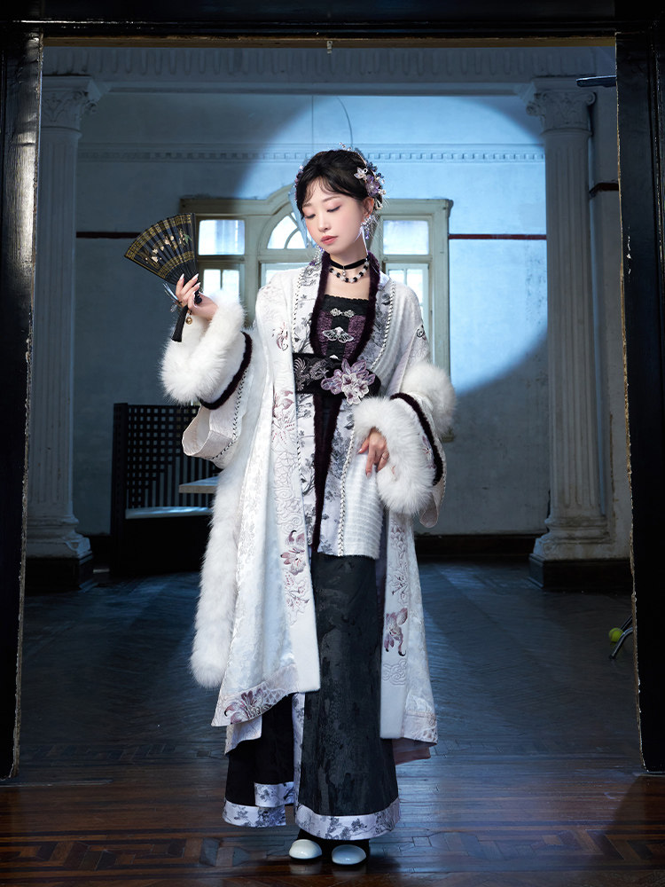 열세 유 카다몬 [메이산 농유] 겨울 따뜻한 자켓 가디건 투피스 스커트 개선된 한복 새로운 스타일