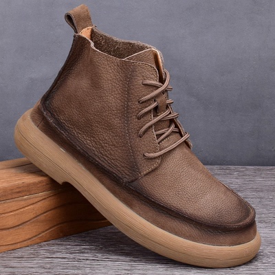 英伦风马丁靴真牛皮靴子潮流经典