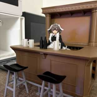 酒吧吧台1:12家具机娘娃娃figma12分模型寿屋女神装置场景道具