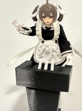 演讲台教室讲桌发言席模型机娘娃娃figma12分模型兵人场景1:12