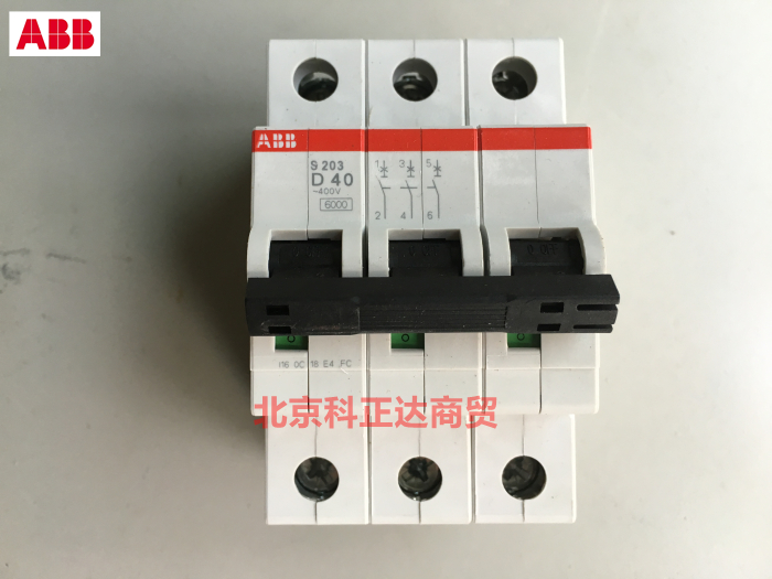 ABB断路器 ABB空气开关S203-D50 3P 50A 原装正品S203 3P D50