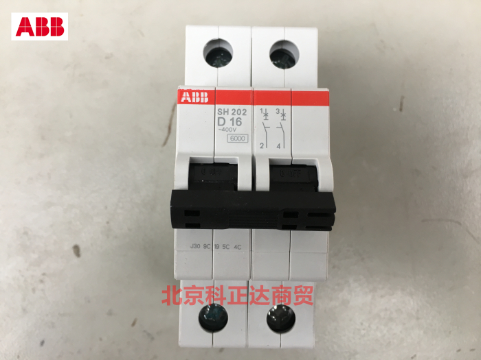 ABB空气开关 断路器SH202-D10 2P 10A 原装 SH202 D10