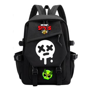 荒野乱斗书包BrawlStars红拇指游戏周边初中小学生双肩背包艾德加
