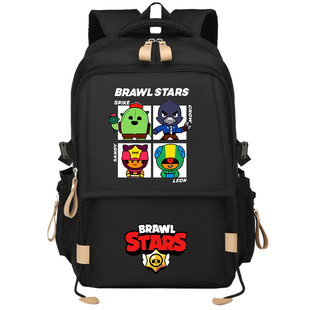 荒野乱斗书包BrawlStars红拇指游戏初中小学生大容量双肩背艾德加