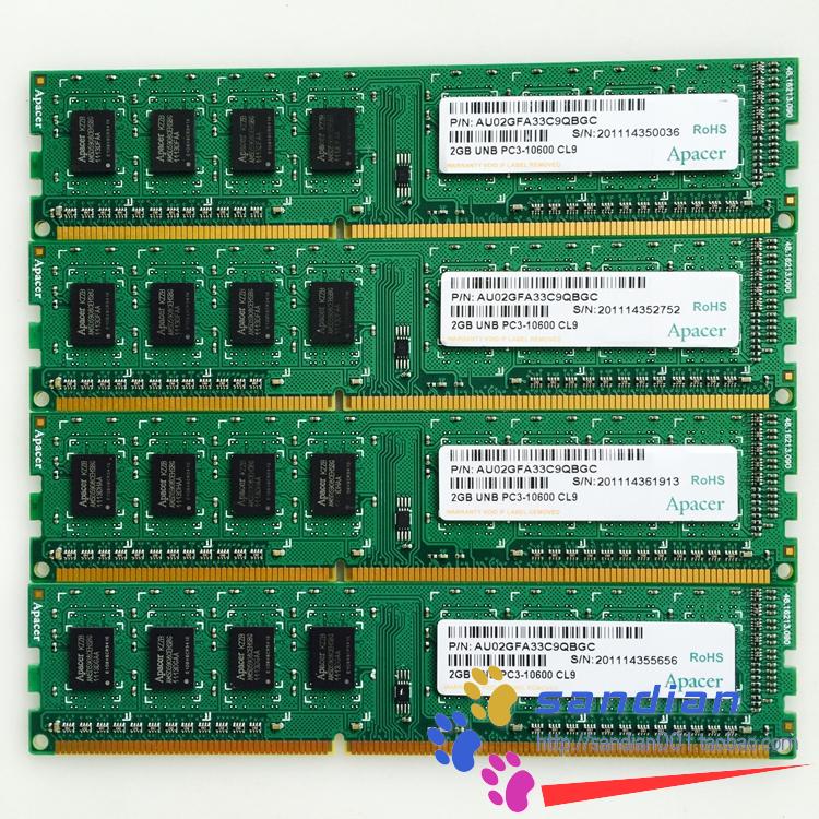 宇瞻apacer ddr3 1333 1600 2G 4G 8G PC3-10600 台式机 内存条 电脑硬件/显示器/电脑周边 内存 原图主图