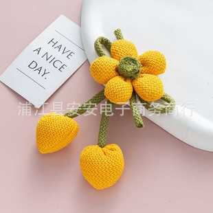 布艺花朵配件向日葵太阳花胸针儿童服装 新款 辅料diy手机壳配饰品