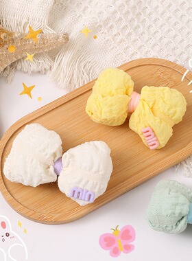 泡泡纱奶油发夹饰品配件儿童发饰材料可爱少女蝴蝶结发卡包包配饰