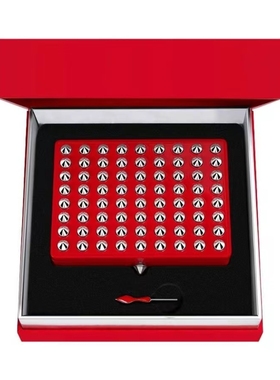 Christian Louboutin路铂廷萝卜丁魔法秘境铆钉盒眼影盒红色 黑色