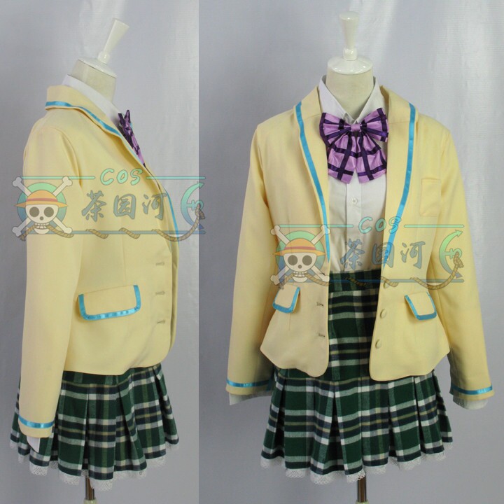『茶园河COS』暴风情人/恋爱风暴 女子校服春装COS COSPLAY服装