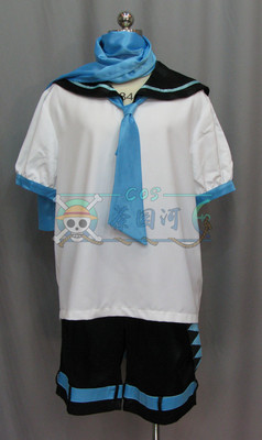 茶园河COSVocaloidKaito校服短装