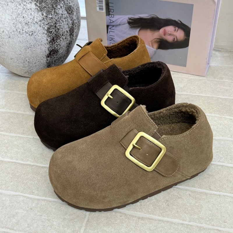 2025秋冬款磨砂皮加绒勃肯鞋女毛毛魔术扣一脚蹬保暖软木底休闲鞋,女鞋,勃肯鞋/软木鞋,淘宝优惠券,粉丝福利购,淘宝优惠卷