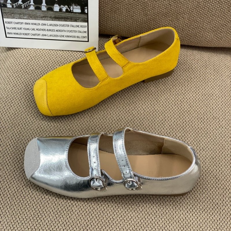 2026春季爆款韩版复古方头玛丽珍鞋女平底时尚百搭通勤风单鞋女款,女鞋,玛丽珍鞋,淘宝优惠券,粉丝福利购,淘宝优惠卷