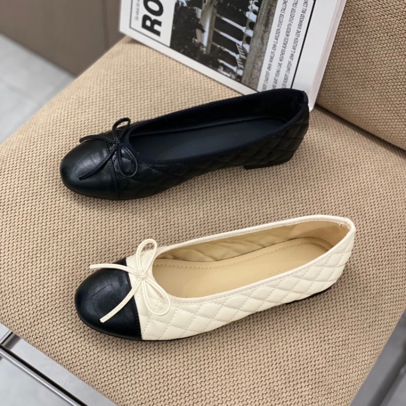 韩版蝴蝶结菱格平底玛丽珍鞋女2026春季浅口通勤风通勤小香风单鞋,女鞋,玛丽珍鞋,淘宝优惠券,粉丝福利购,淘宝优惠卷