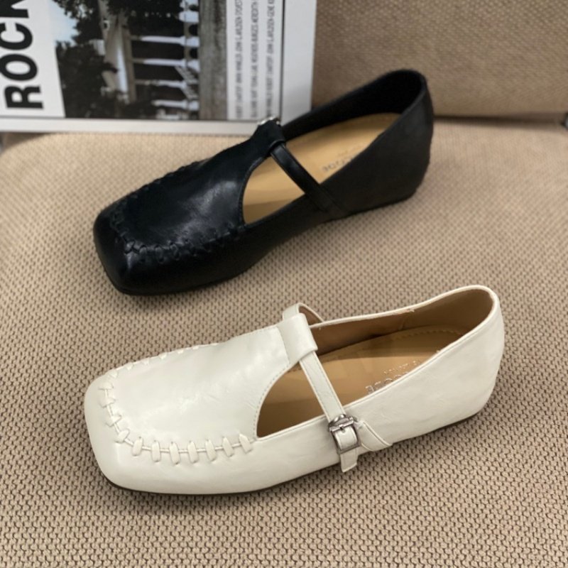 2026春季法式复古风方头玛丽珍鞋女通勤风一字扣平底百搭通勤单鞋,女鞋,玛丽珍鞋,淘宝优惠券,粉丝福利购,淘宝优惠卷