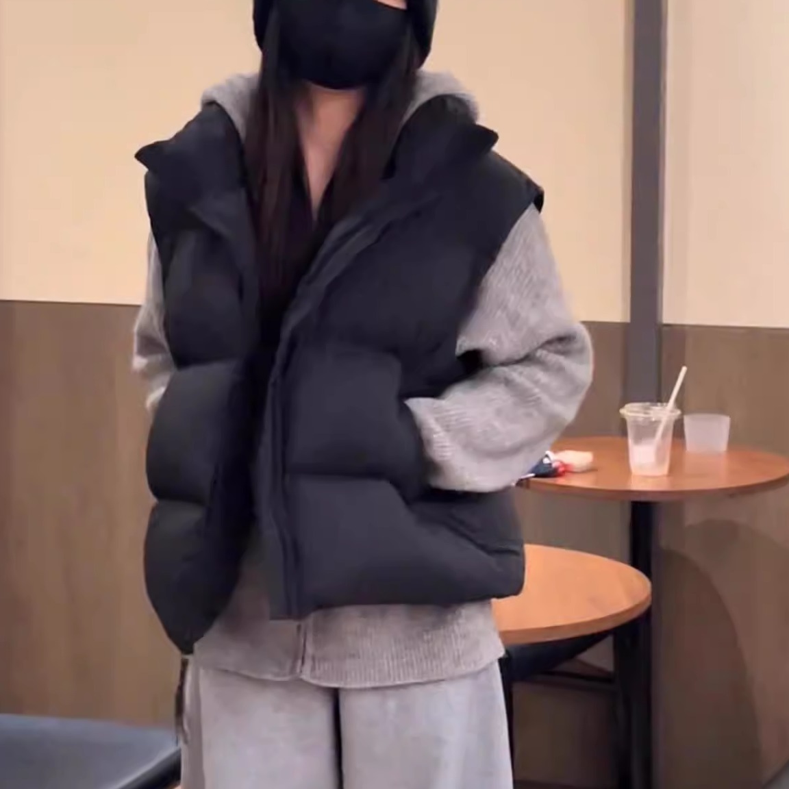 专柜大牌撤回尾单捡漏外贸高端羽绒马甲短款背心超好看小个子坎肩