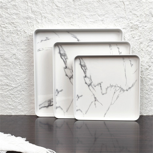 北欧风茶杯托盘正方形家用收纳盘