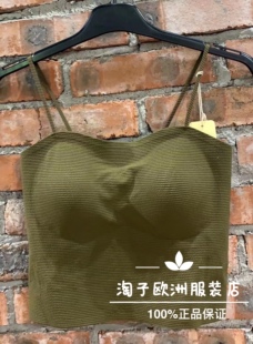 特价意大利品牌senza正品含胸垫弹力吊带背心上衣打底春夏女现货
