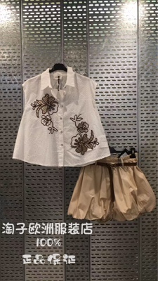 意大利品牌michelle正品镂空衬衫上衣～venti6正品短裤2026春夏女