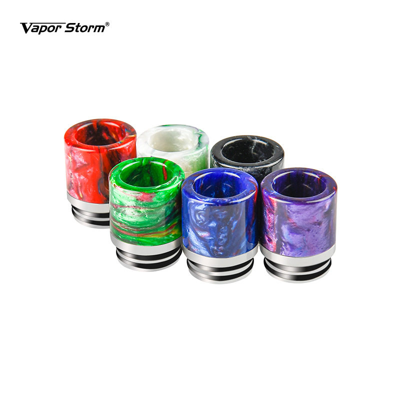 vapor storm 老鹰810金属树脂烟嘴蛇纹吸嘴环氧树脂咬嘴drip tip