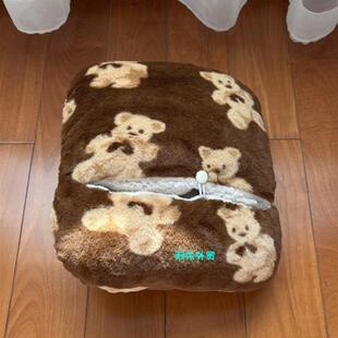 外贸暖脚宝暖脚神器不插电超级厚超级软保暖暖脚套暖脚枕暖脚防滑