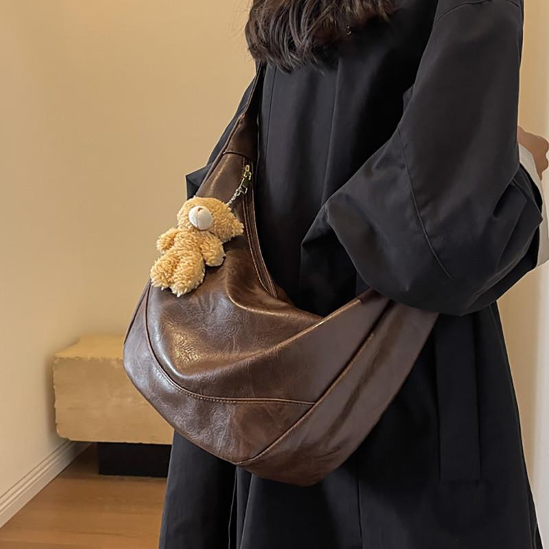 美拉德复古时尚大容量包包女2025新款百搭斜挎包高级感通勤托特包