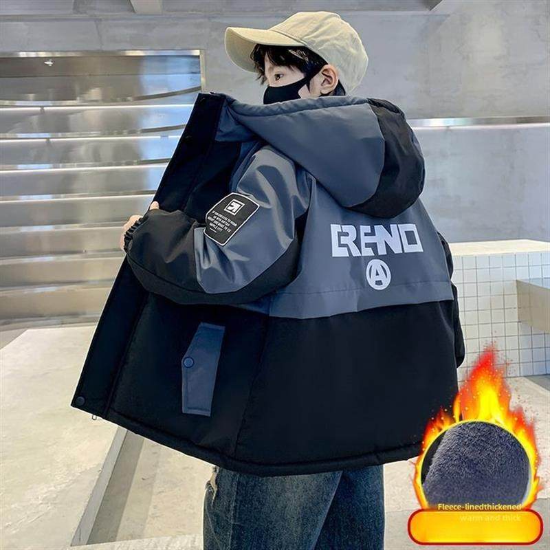 男童冬装外套2024新款中大儿童装男孩冬季加绒兔毛派克服加厚棉衣,童装/婴儿装/亲子装,普通外套,淘宝优惠券,粉丝福利购,淘宝优惠卷