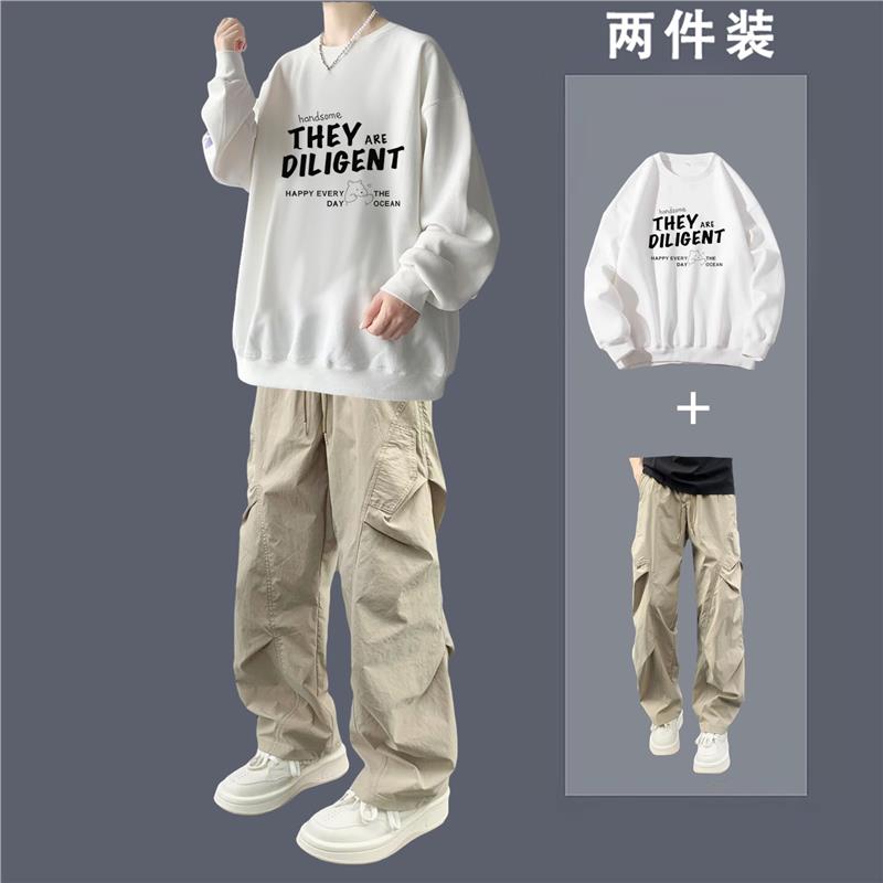 套装重磅年搭配新款男生搭配卫衣帅气一套春秋季潮流2025青少年男