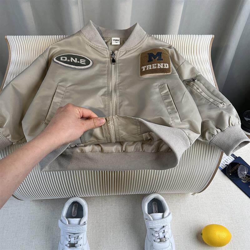 男童棒球服2025春季新款韩版帅气儿童夹克潮酷宝宝春秋装薄款外套