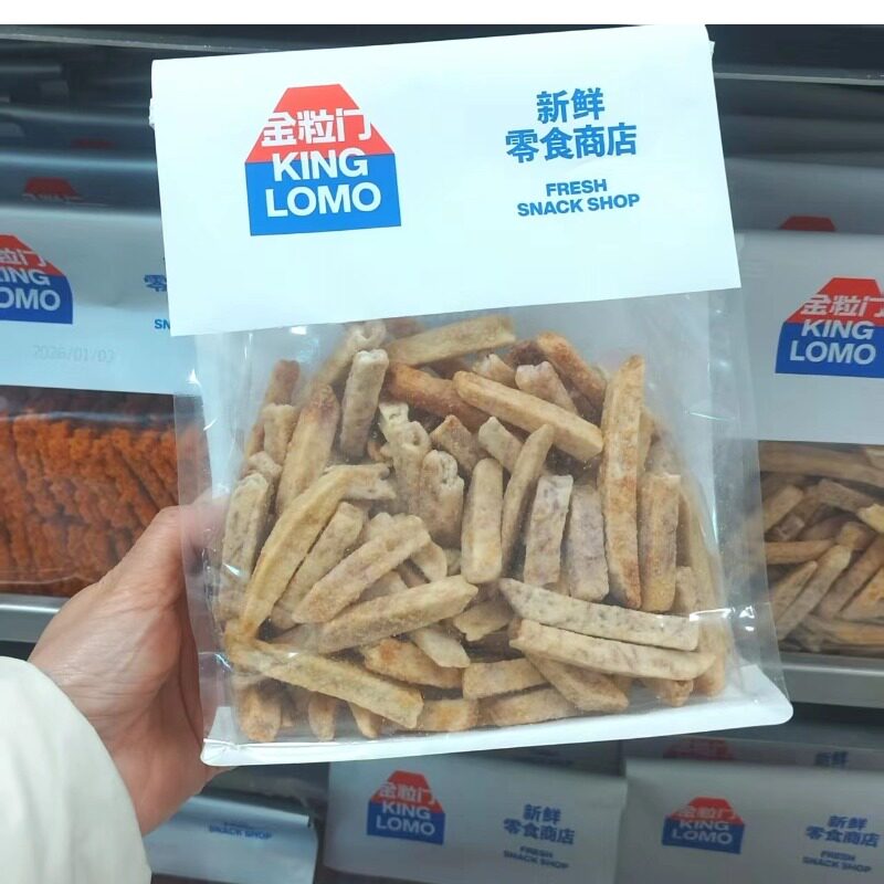 长沙代购金粒门KINGLOMO蟹香香芋条袋装网红解馋休闲零食新鲜小吃