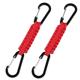 户外钥匙扣圈挂钩带绳子连接背包快挂件伞绳编织应急登山扣钥匙链