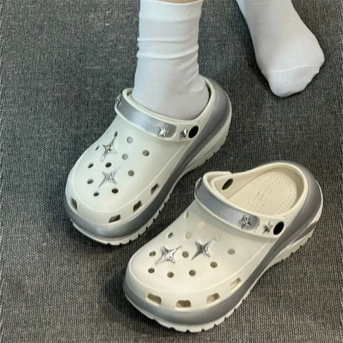 洞洞鞋女款夏天外穿厚底7cm