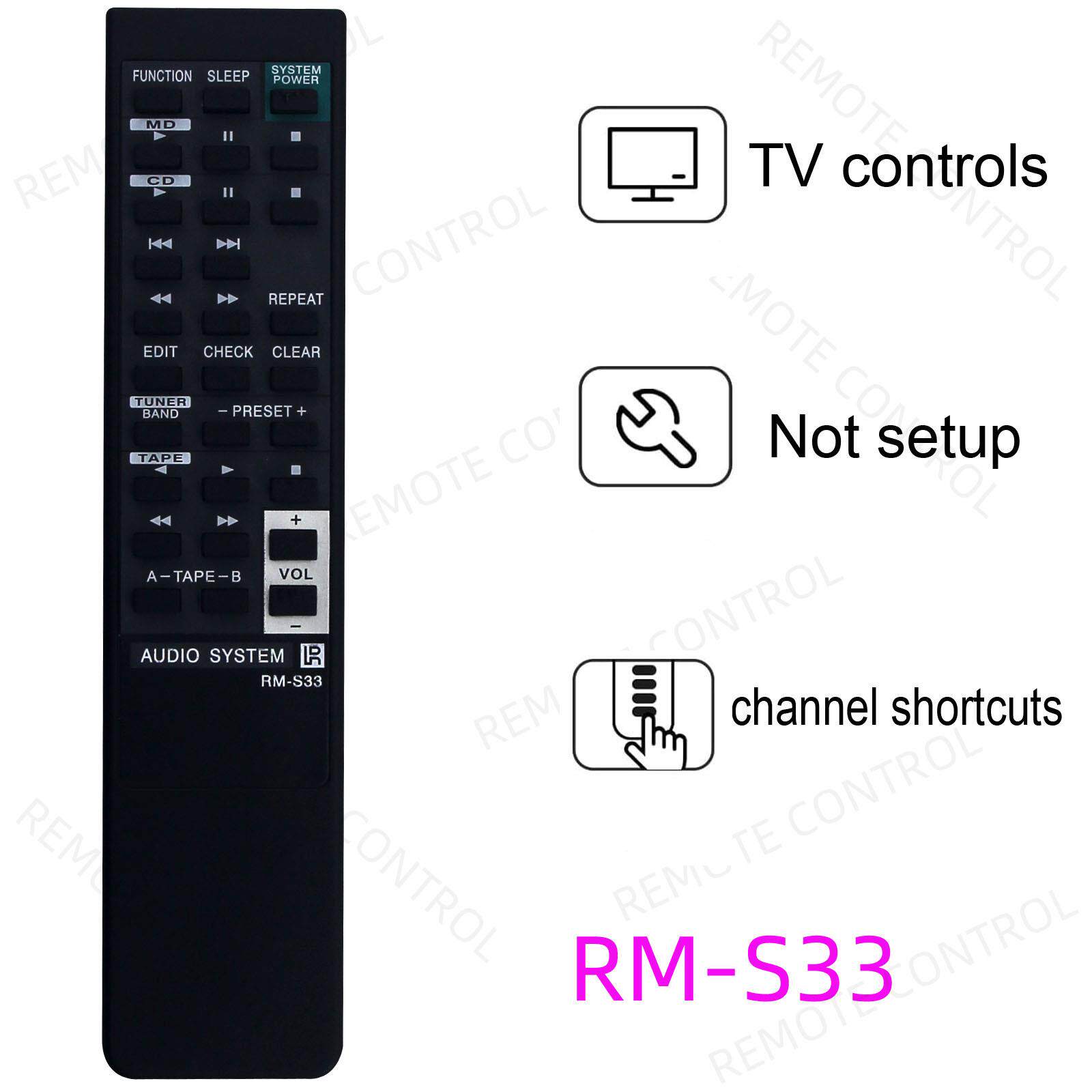 适用于索尼音响音箱功放播放器遥控器 RM-S33