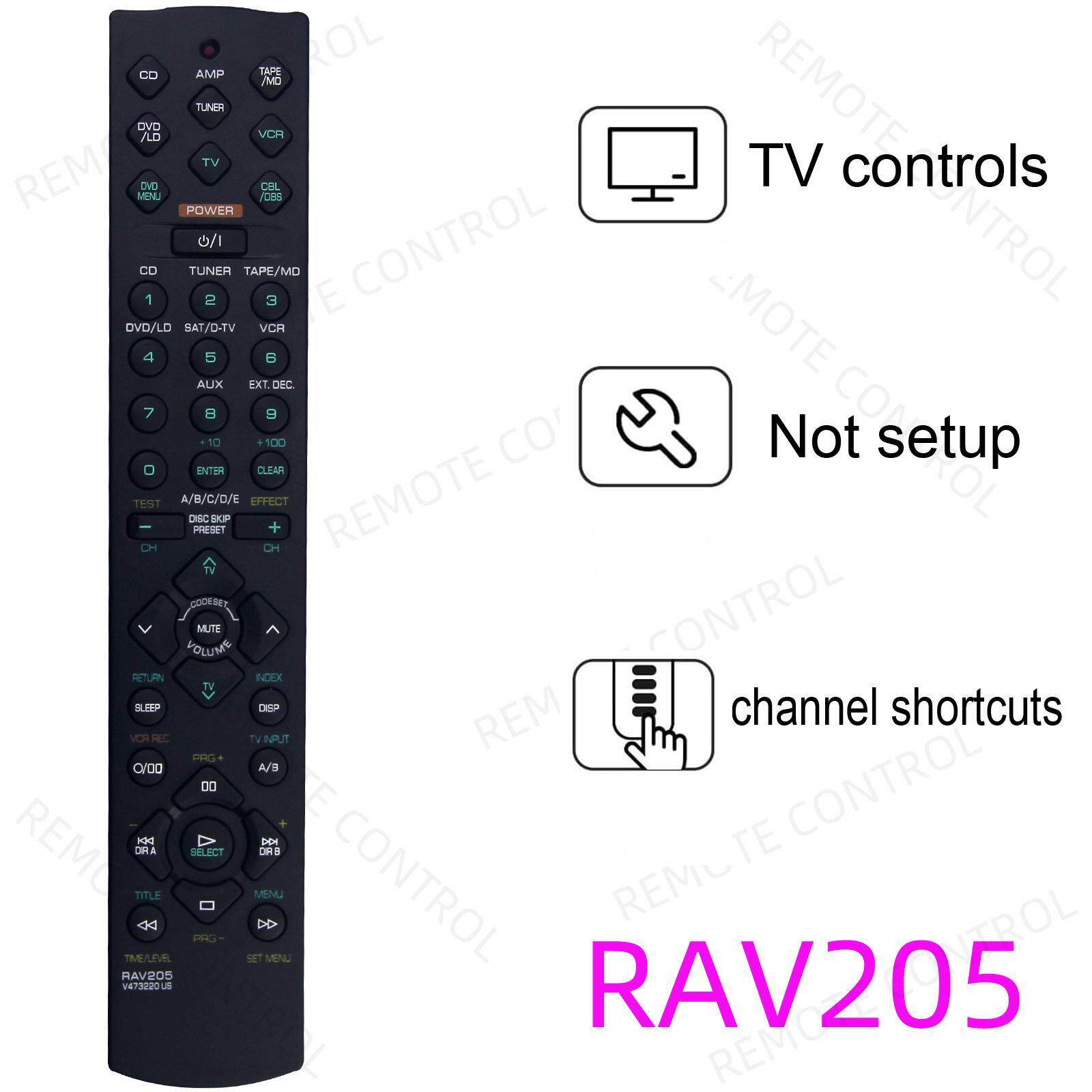 适用雅马哈AV功放遥控器RAV206 RAV205 V694090US AX-596 RXV420